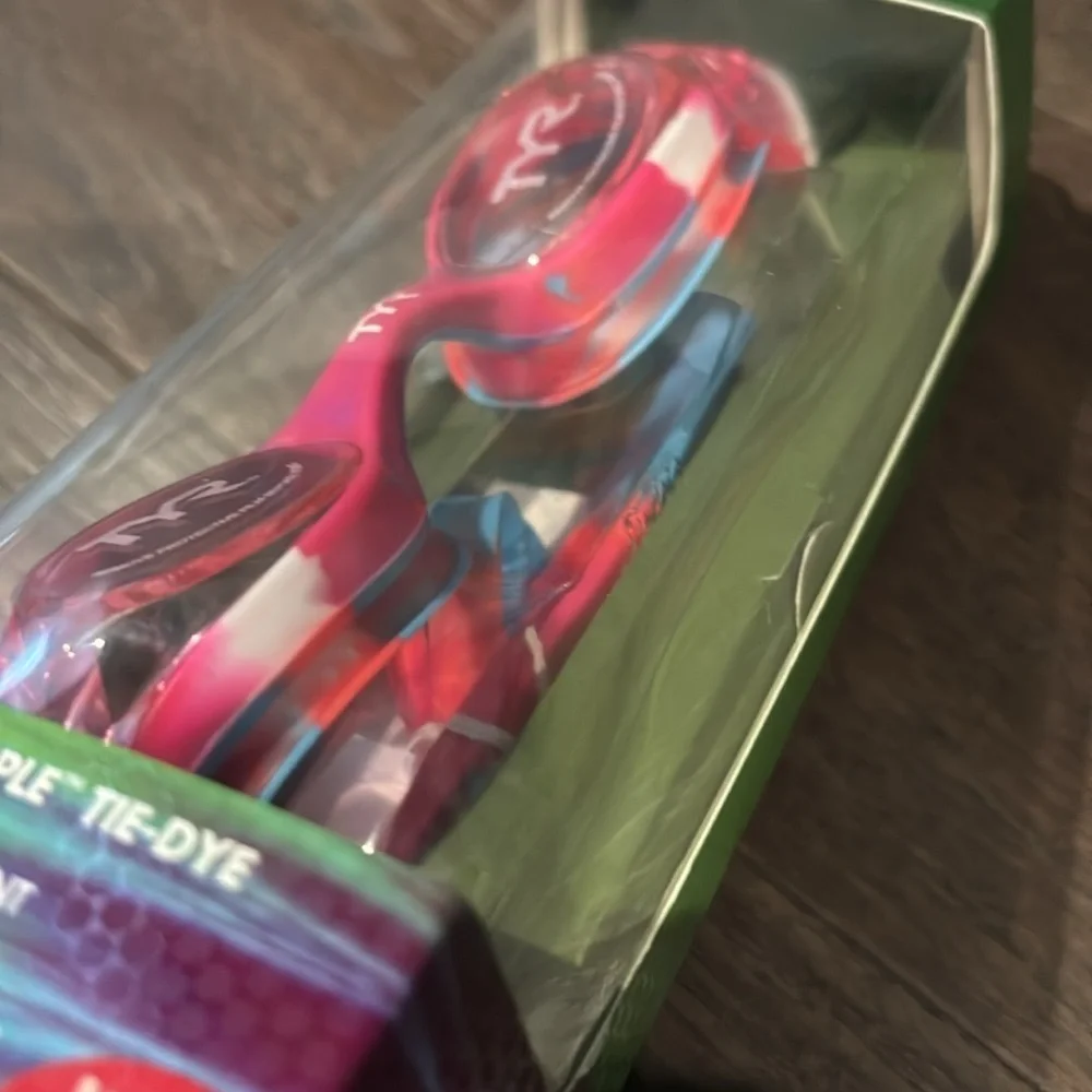 TYR Swim Goggles,Swimple Tie Dye,UVA/UVB protection,Anti-Fog,Durafit,easy adjust